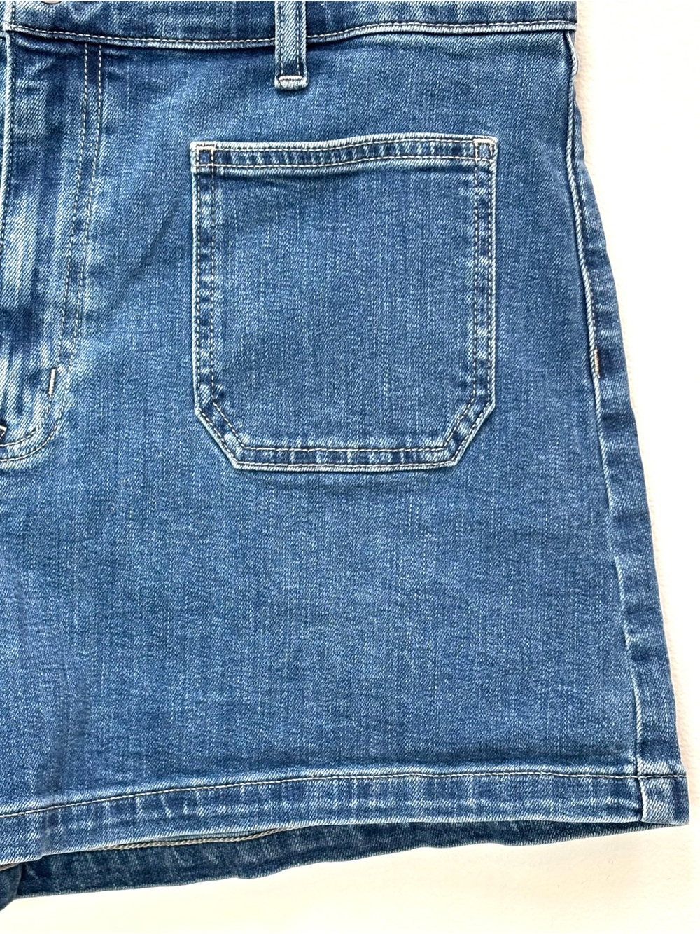 J. Crew Factory Sailor Patch Pocket Denim Short Size 30 Medium Wash Blue - Picture 6 of 11